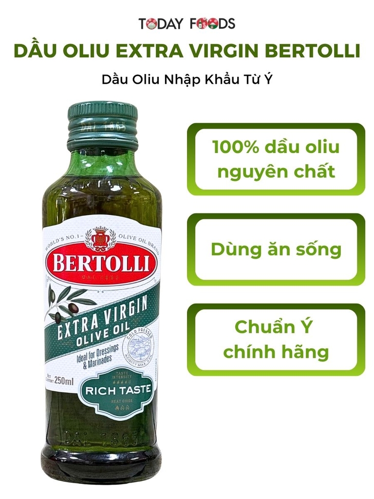 Dầu Oliu Extra Virgin Bertolli Rich Taste 250ML