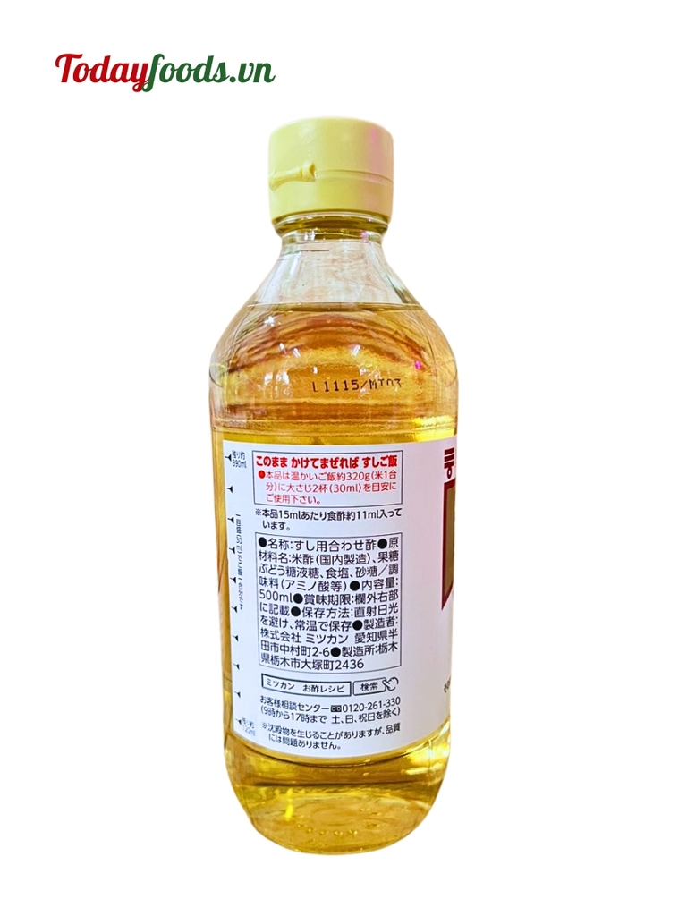 Giấm Sushi Mizkan Nhật Bản 500ML