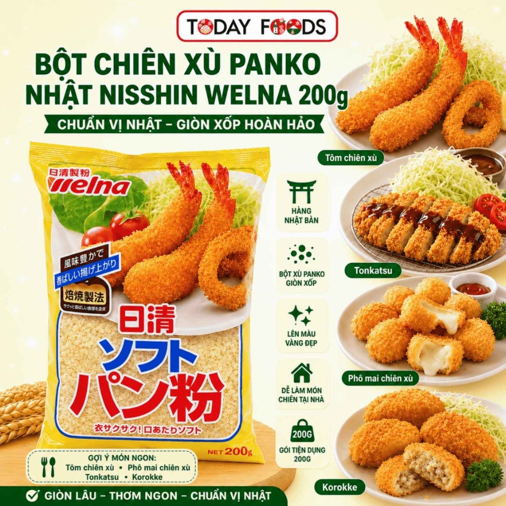 Bột Chiên Xù Panko Nisshin Welna 200G