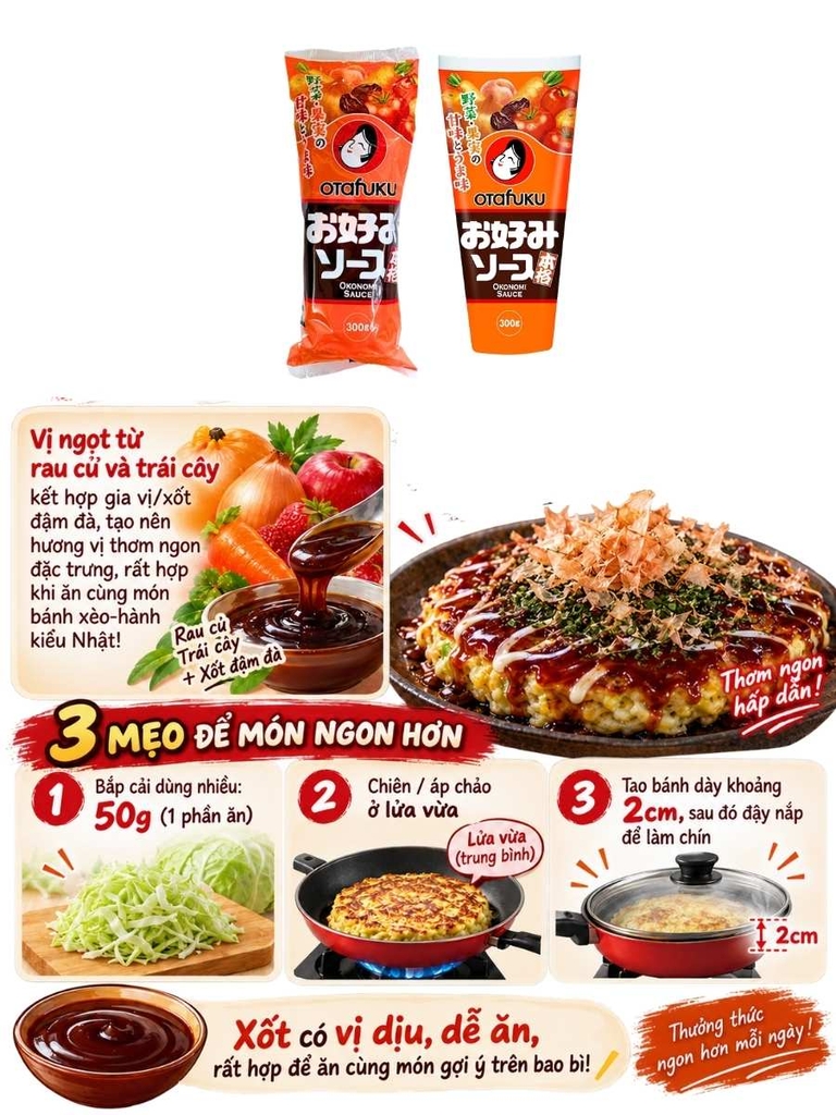 Xốt Okonomi Otafuku Nhật Bản 300G