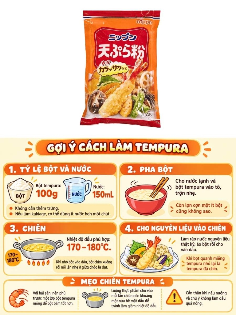 Bột Chiên Tempura NIPPN 300G