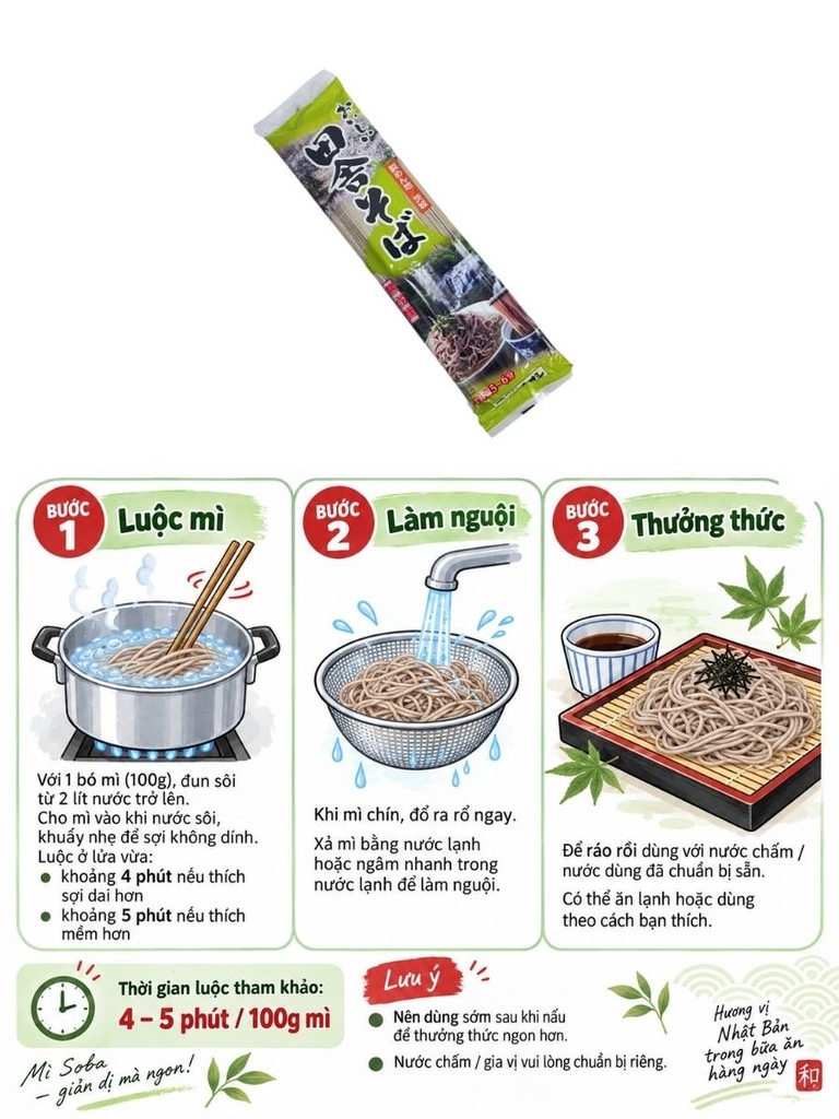 Mì Soba Nhật Bản 200G