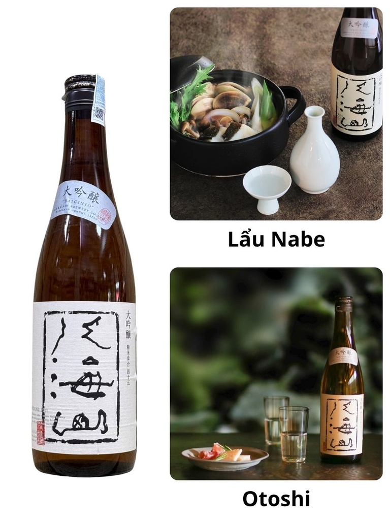 Rượu Sake Daiginjo Hakkaisan 15.5% 720ML