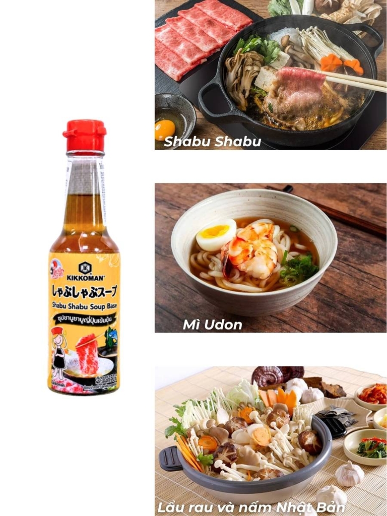 Sốt Lẩu Shabu Shabu Kikkoman 150ML