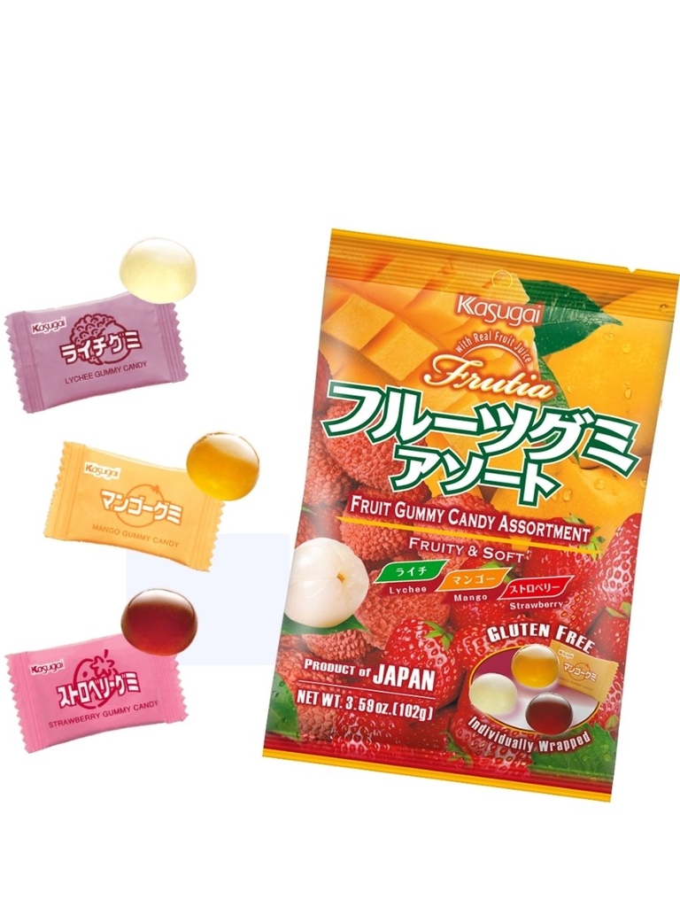 Kẹo Dẻo Vị Hoa Quả Kasugai 102G