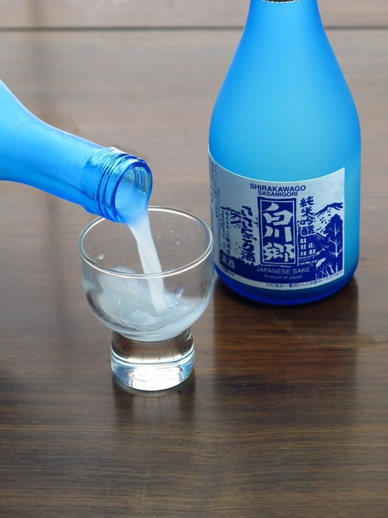 Rượu Sake Junmaiginjo Shirakawago Sasanigori 15% 300ML