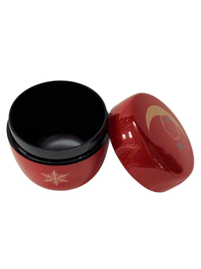 Hộp Trà Sơn Mài Yamanaka - Mẫu Akie Kodaiji (Đỏ Thẫm) Có Nắp Trong