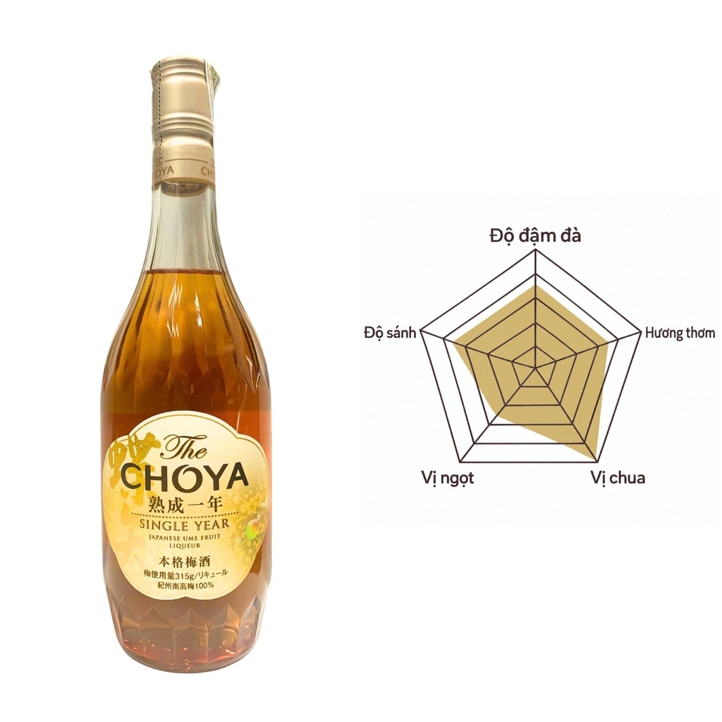 Rượu Mơ Choya Single Year 15% 700ml