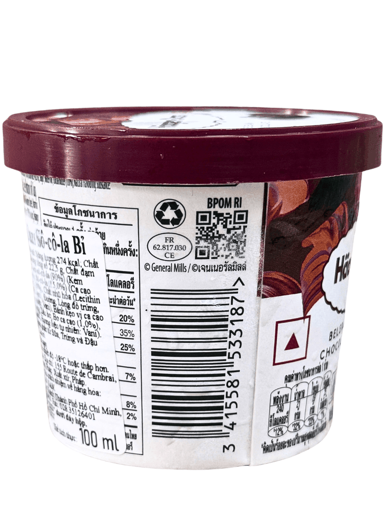 Kem Häagen-Dazs Sô Cô La Bỉ 100ML