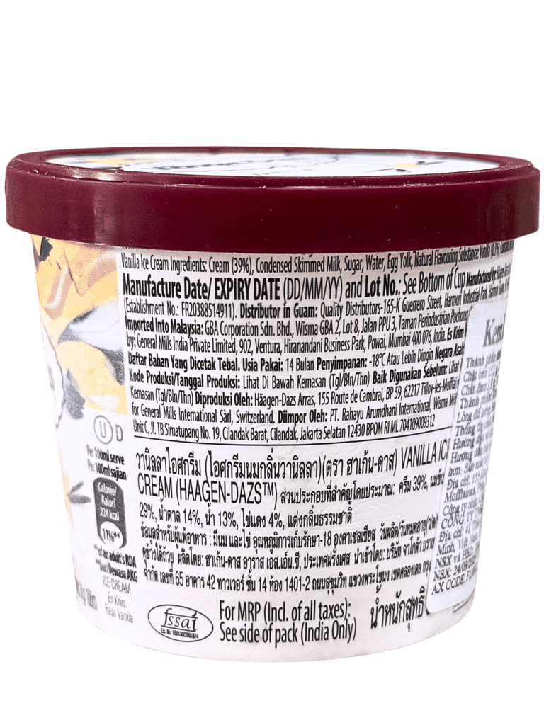 Kem Häagen-Dazs Vani 100ML