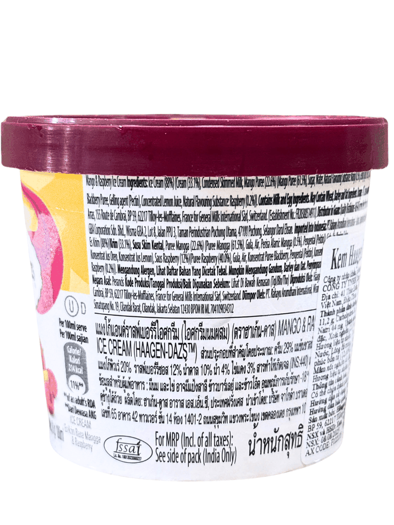 Kem Häagen-Dazs Xoài & Phúc Bồn Tử 100ML