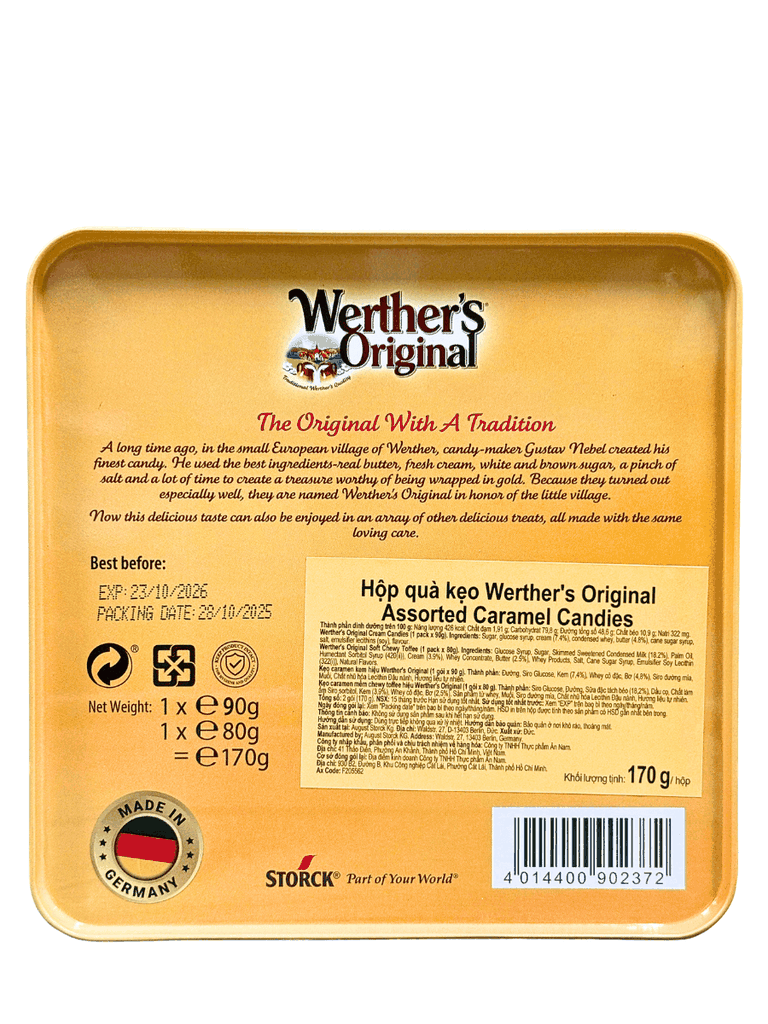 Kẹo Caramel Đức Werther’s Original 170G