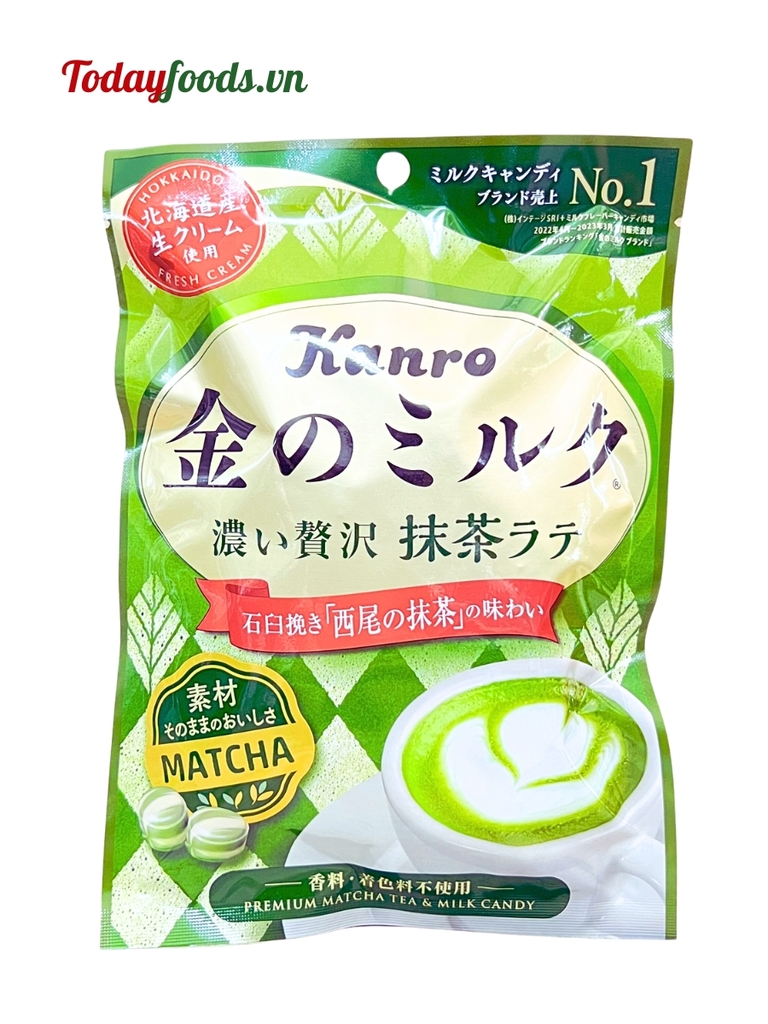 Kẹo Sữa Trà Xanh Matcha Kanro 70G