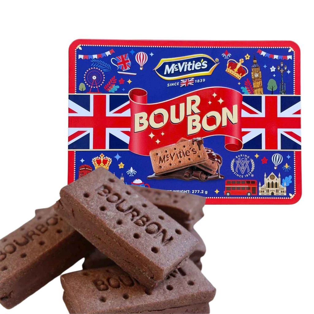 Bánh Quy McVitie's Bourbon 277.2G (Hộp Thiếc)