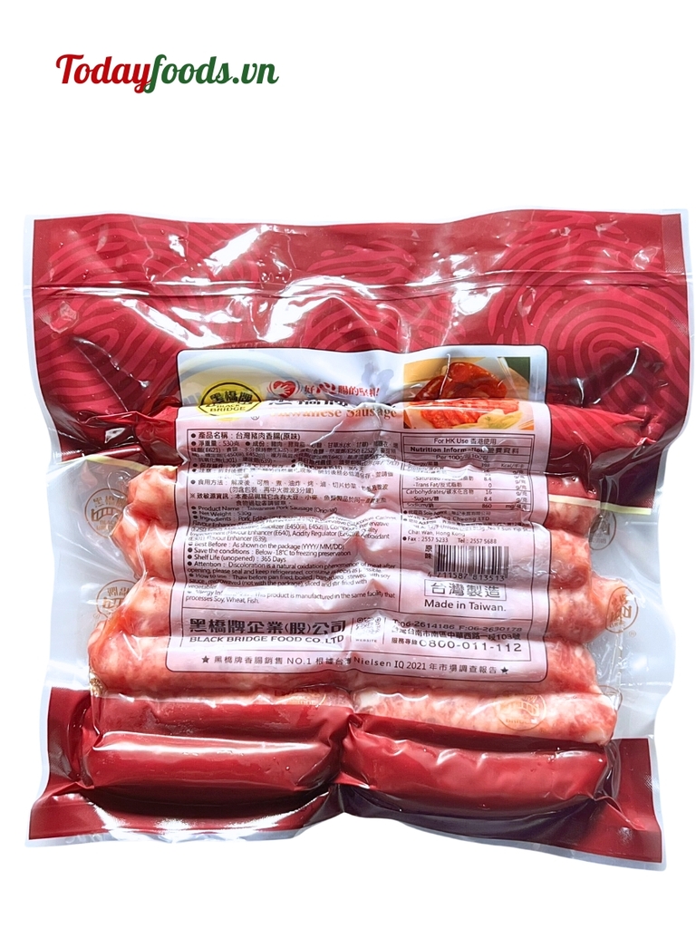 Lạp Xưởng Cầu Đen Nguyên Vị 530G