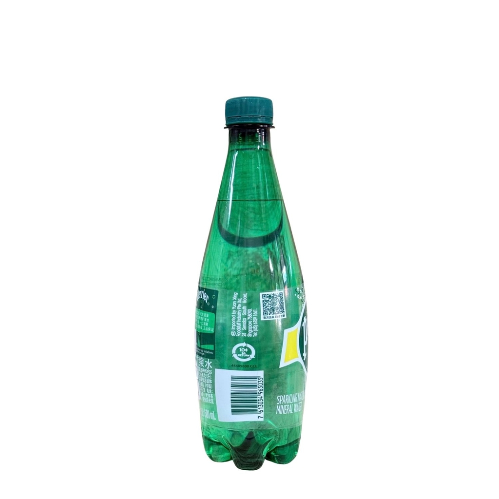 Nước Khoáng Thiên Nhiên Có Ga Perrier 500ml (Chai PET - Nhựa)