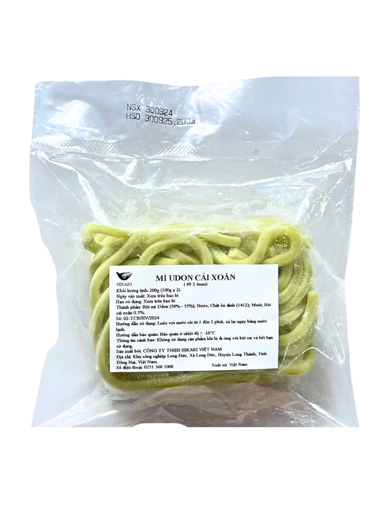 Mì Udon Cải Xoăn Hikari 200G