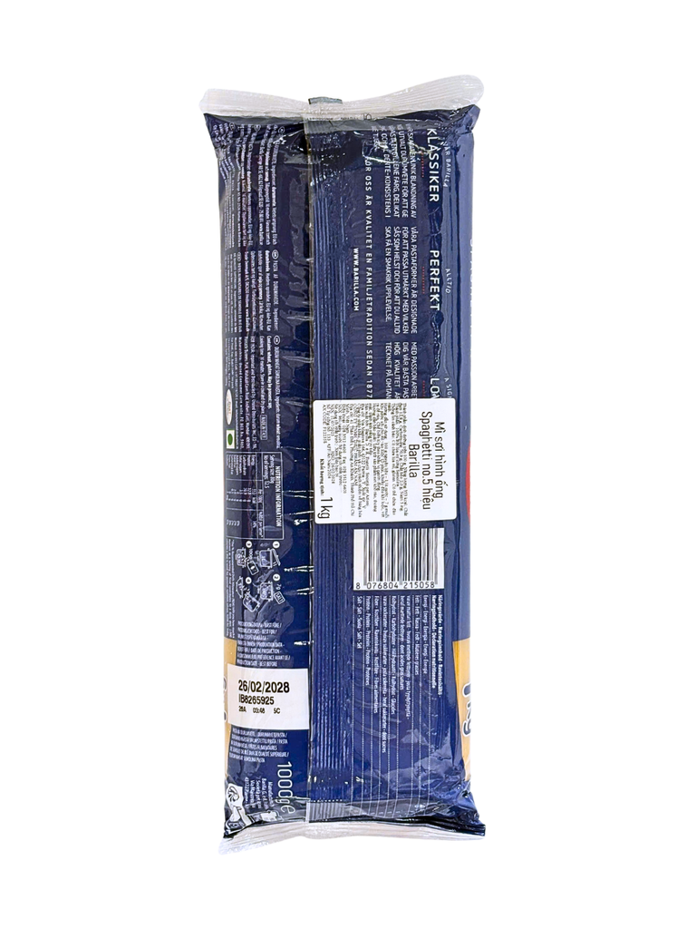 Mì Ý Spaghetti Barilla No.5 1KG