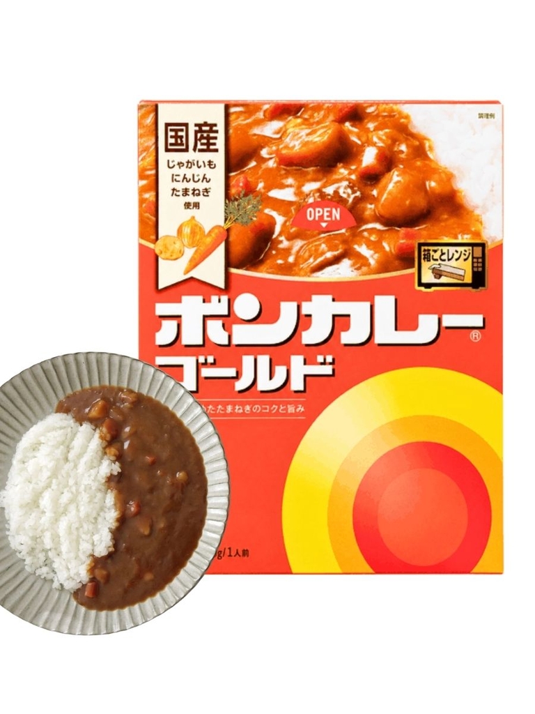 Cà Ri Nhật Ăn Liền Vị Cay Vừa Bon Curry Gold Otsuka 180G