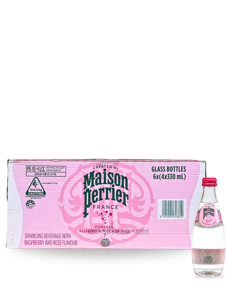 Nước Có Ga Perrier Raspberry & Rose 330ML Thùng 24 Chai | Todayfoods