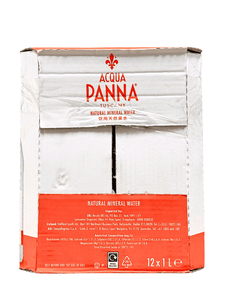 Nước Khoáng Acqua Panna 1L (Thùng 12 Chai)