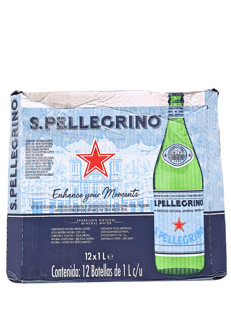 Nước Khoáng Có Ga San Pellegrino 1L (Thùng 12 Chai)