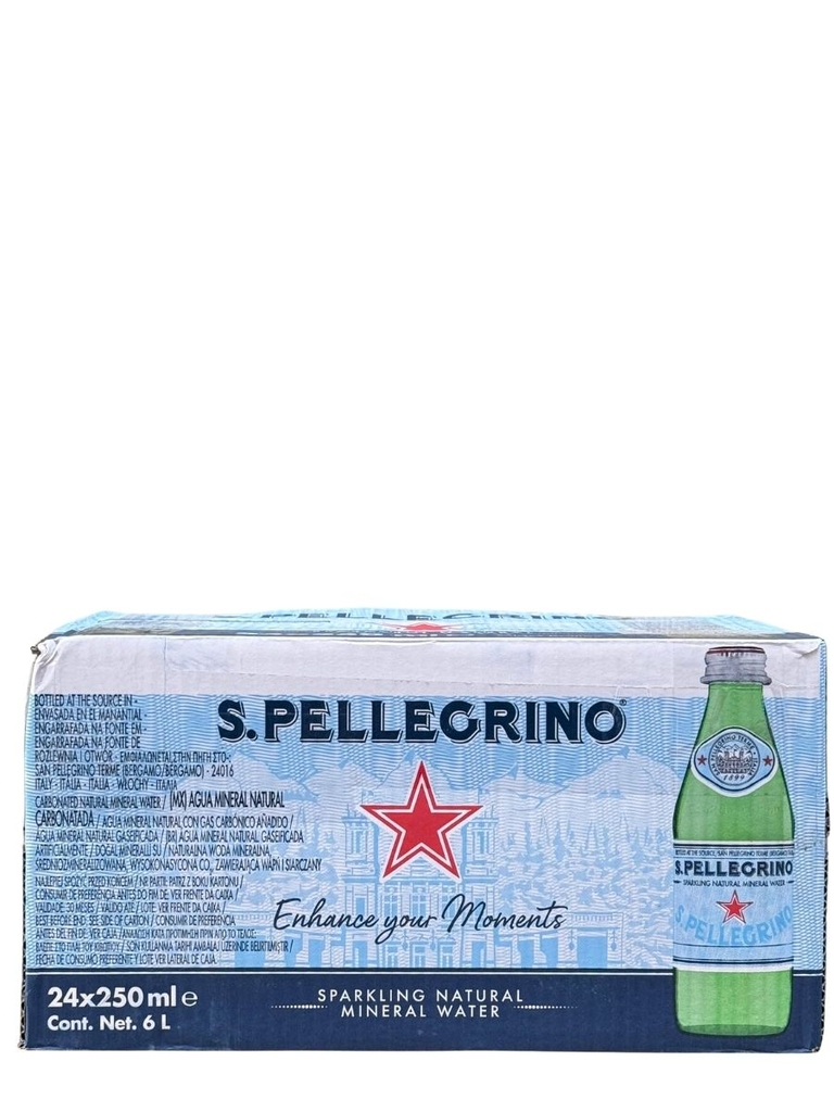 Nước Khoáng Có Ga San Pellegrino 250ML (Thùng 24 Chai)