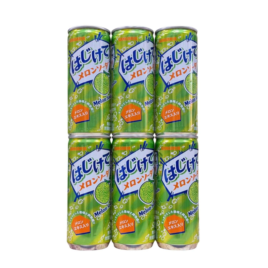 Nước Soda Sangaria Hajikete Vị Dưa Lưới 250g
