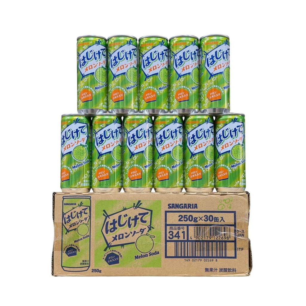Nước Soda Sangaria Hajikete Vị Dưa Lưới 250g