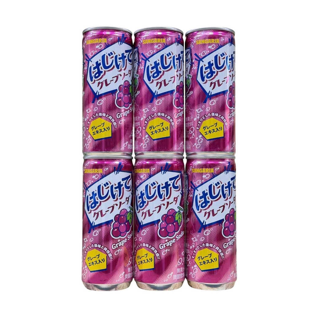 Nước Soda Sangaria Hajikete Vị Nho 250g
