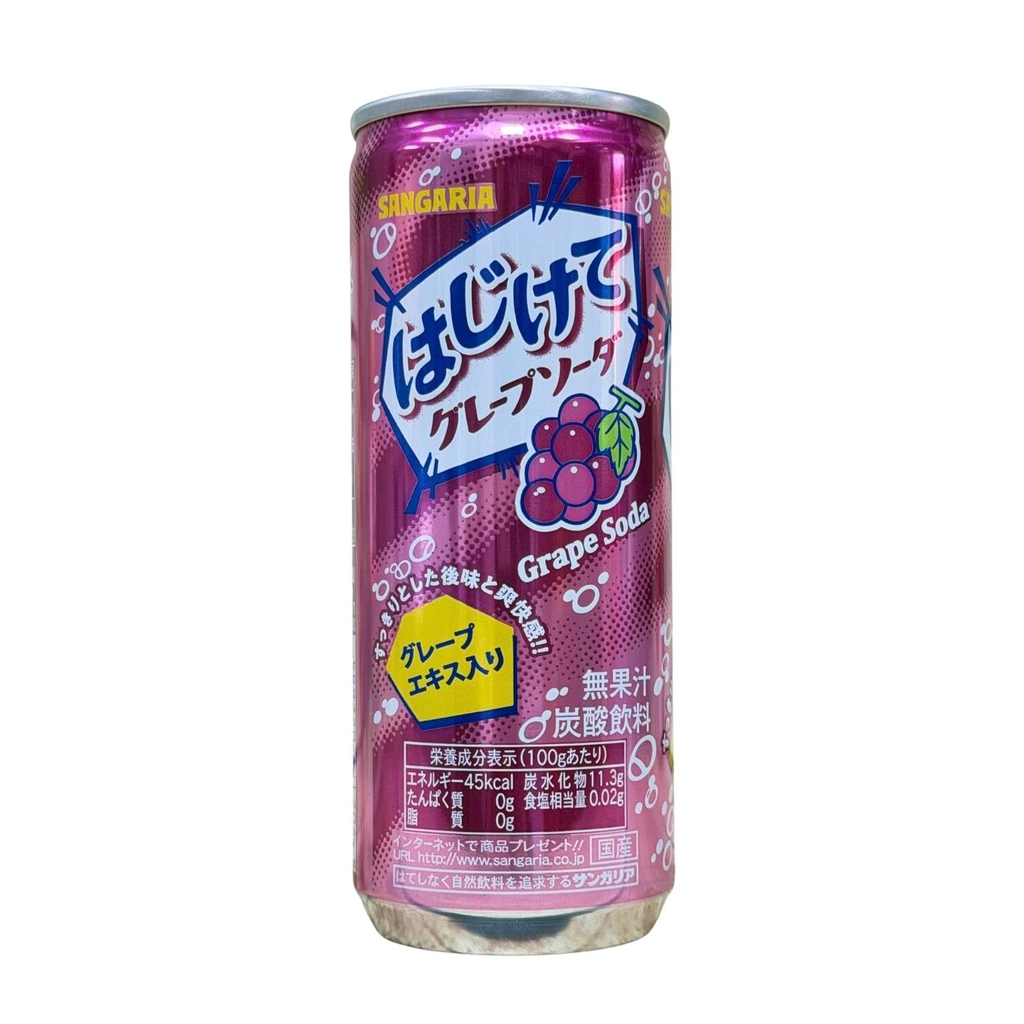 Nước Soda Sangaria Hajikete Vị Nho 250g