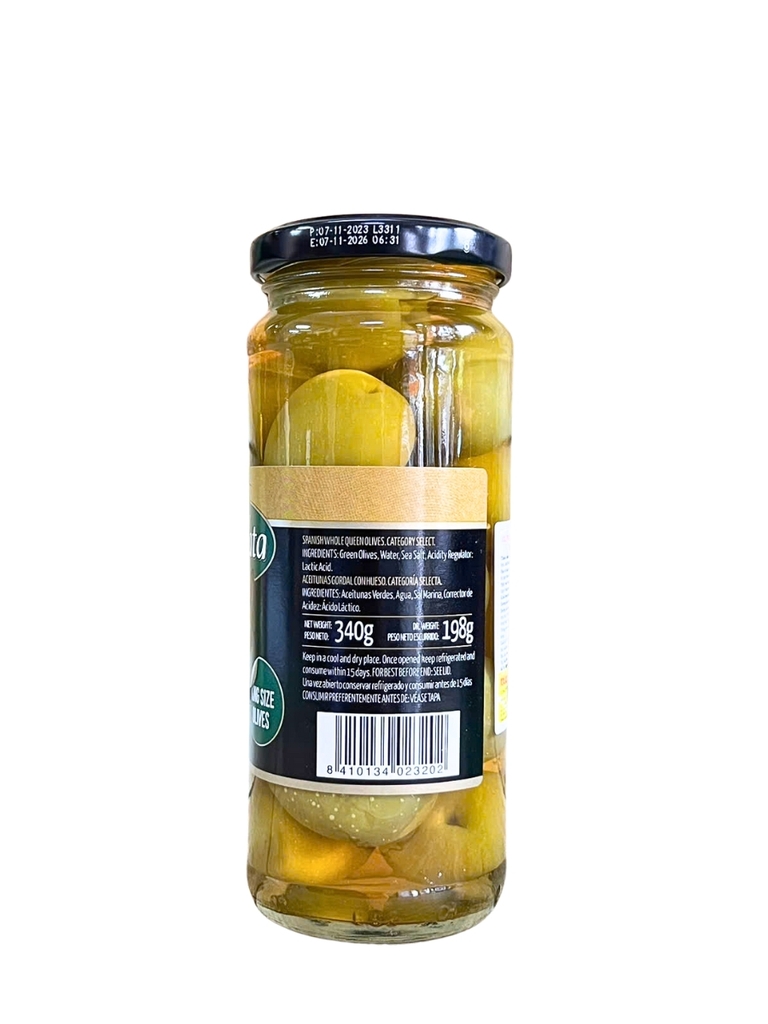 Quả Oliu Xanh Nguyên Hạt Trái Lớn Fragata 340G