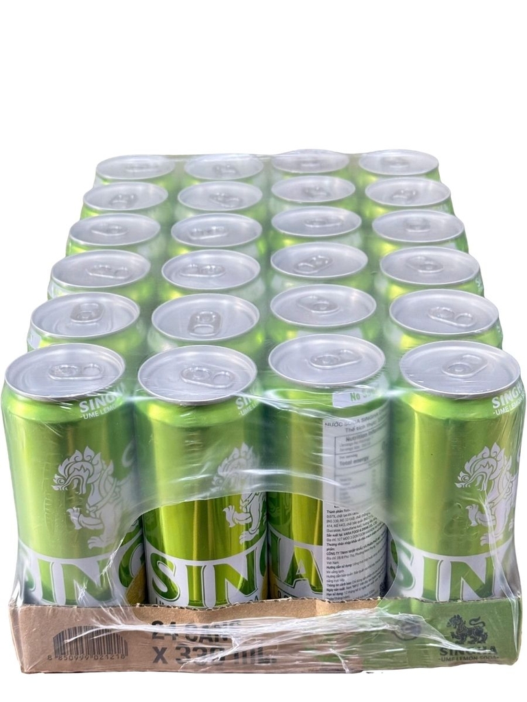Soda SINGHA Chanh Ume 330ml (Thùng 24 lon)
