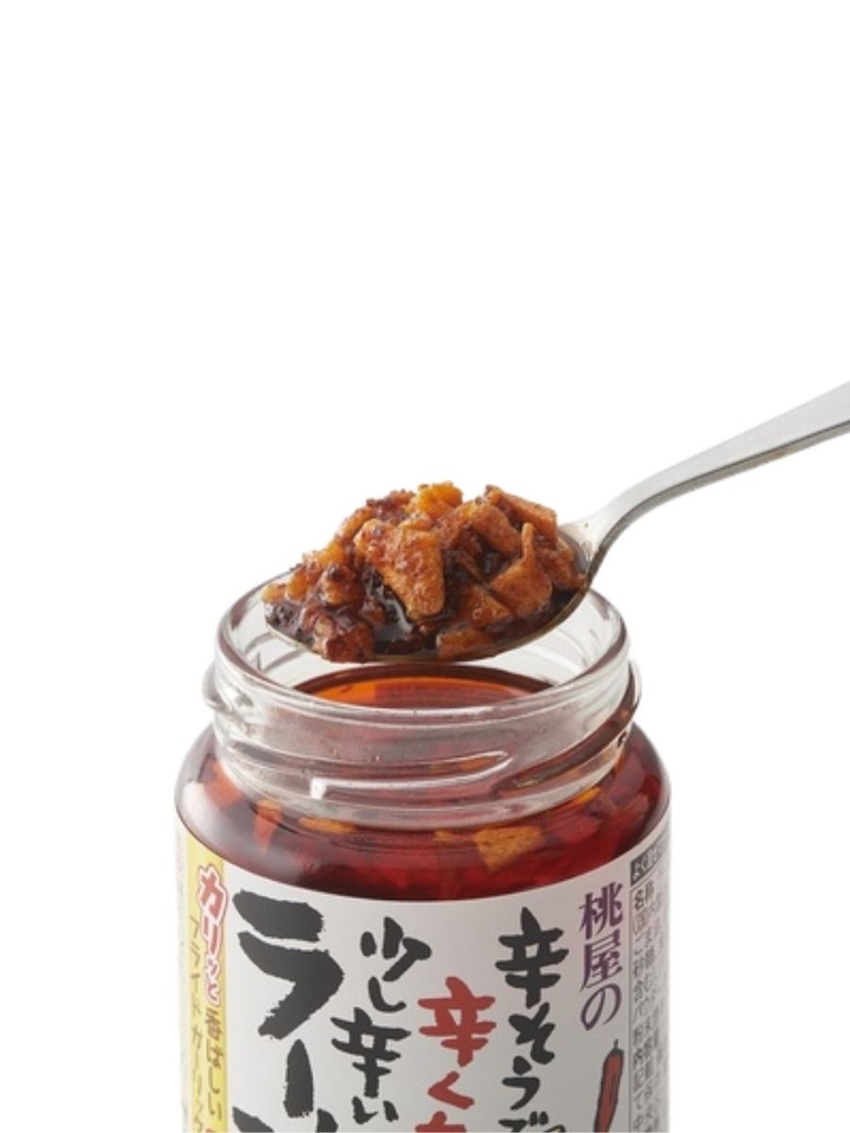Dầu Ớt Tỏi Taberu Rayu Momoya Nhật Bản 110G