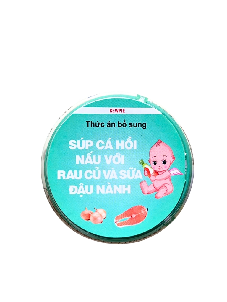 Đồ Ăn Dặm Cho Bé Súp Cá Hồi Nấu Rau Củ Và Sữa Đậu Nành 70G