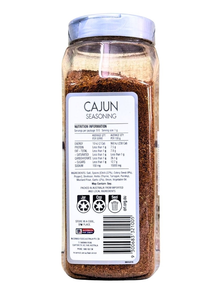 Gia Vị Tẩm Ướp Cajun Seasoning McCormick Culinary 510G