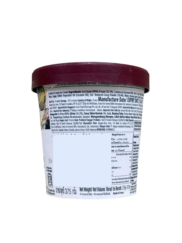 Kem Haagen Dazs Vị Bánh Quy Và Kem 473ml