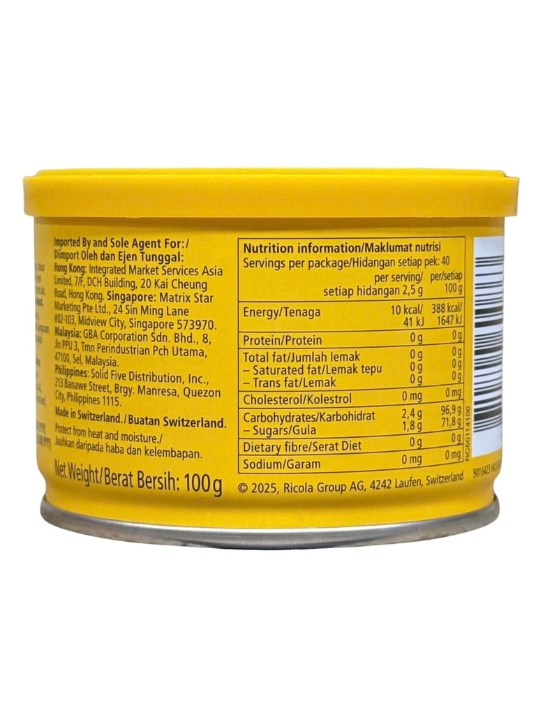 Kẹo Ngậm thảo mộc Ricola Original Hộp Thiếc 100G