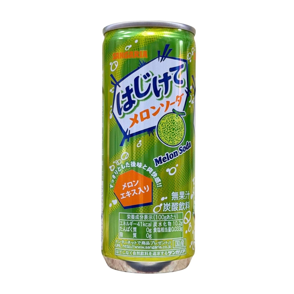 Nước Soda Sangaria Hajikete Vị Dưa Lưới 250g