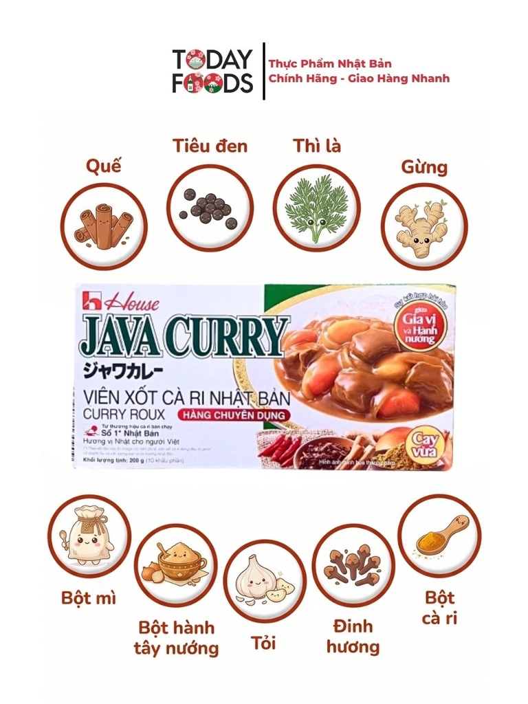 Viên xốt cà ri Nhật Bản Java Curry 200G
