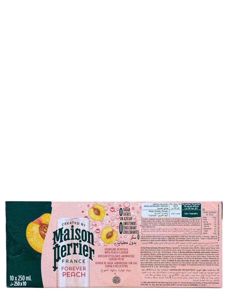 Nước Có Ga Perrier Hương Đào 250ML