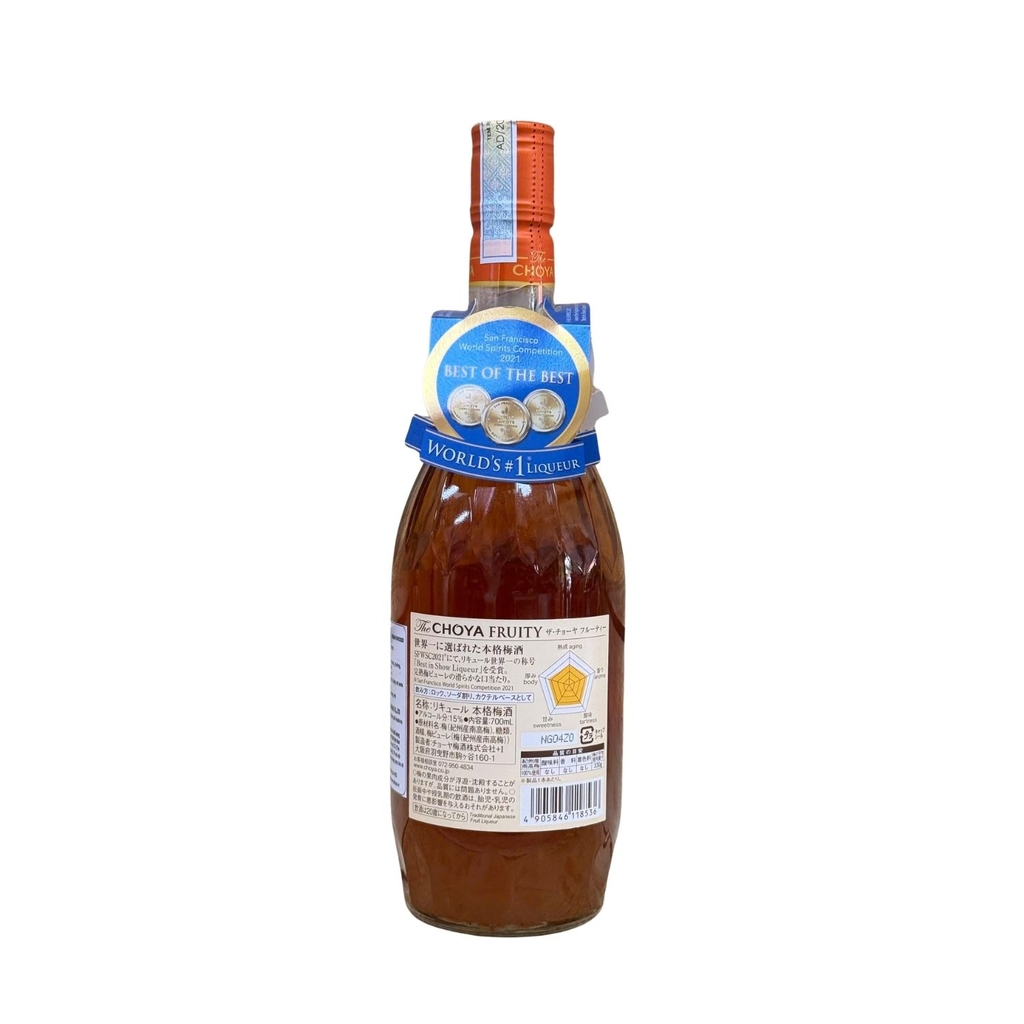 Rượu Mơ Choya Fruity 15% 700ml