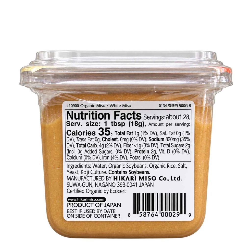 Tương Miso Trắng Hữu Cơ Hikari Miso 500G