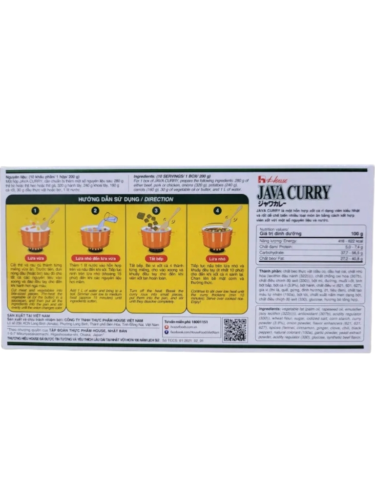 Viên xốt cà ri Nhật Bản Java Curry 200G