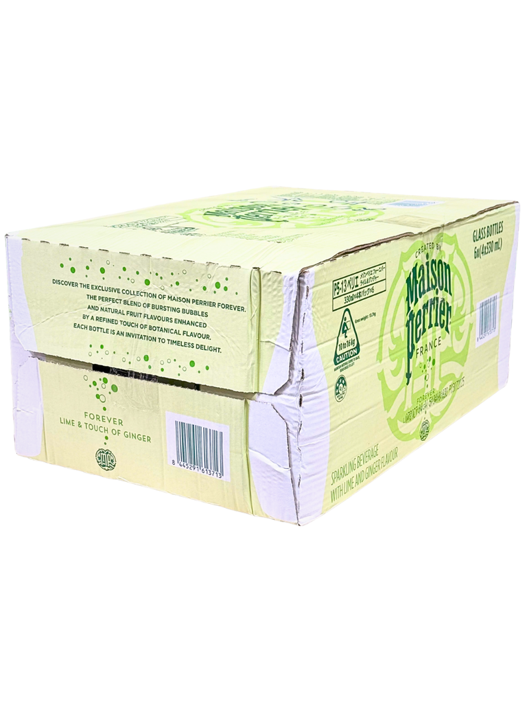 Nước Có Ga Perrier Lime & Ginger 330ml (Thùng 24 Chai)