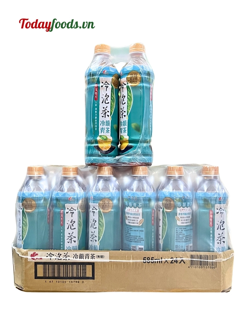Trà Xanh Ủ Lạnh Quãng Tuyền 585ML (Thùng 24 chai)