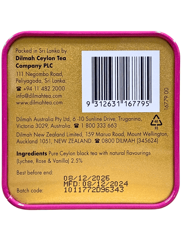 Trà Đen Hương Hoa Hồng, Vải & Vanilla Dilmah 85 Reserve 40G