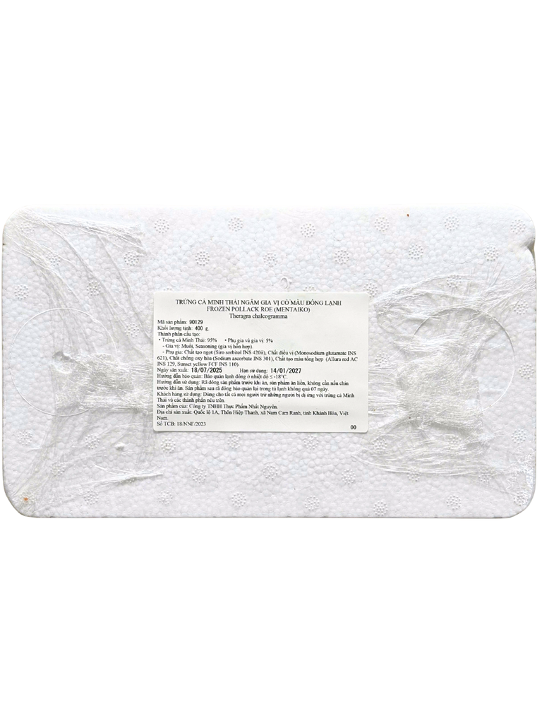 Trứng Cá Tuyết tẩm gia vị (Mentaiko) 400G