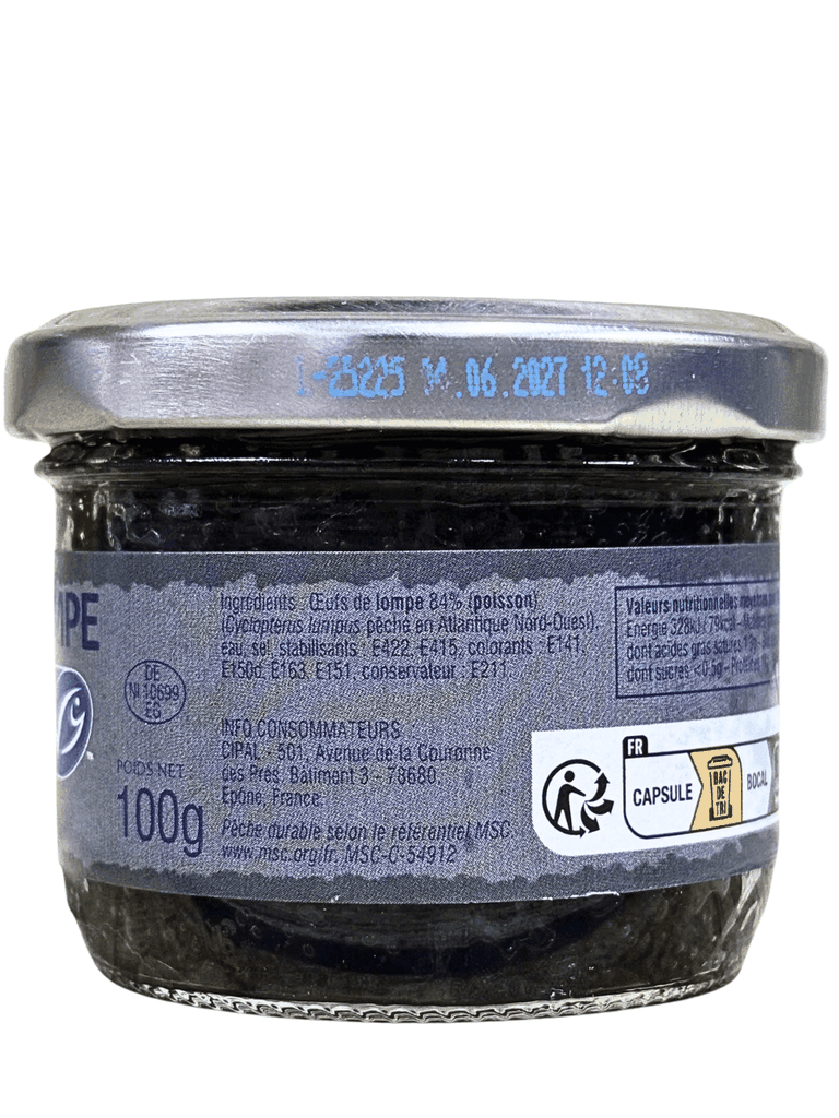 Trứng Cá Vây Tròn Đen Delicemer Lumpfish Roe 100G