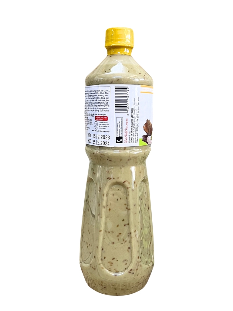 Xốt Mè Rang Vị Wasabi Và Rong Biển Kewpie 1 Lít